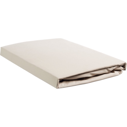 Ambiante Cotton Uni Hoeslaken 180 x 200 cm - Zand