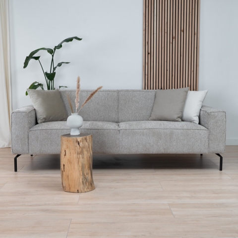 Bronx71 3-zitsbank Kansas ribstof taupe