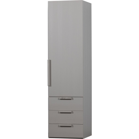 WOOOD Rens Kledingkast 1-Deurs - Noten|Grijs - 210x55x58