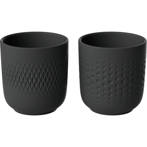VILLEROY & BOCH - Manufacture Collier Noir - Beker 0,28l s/2