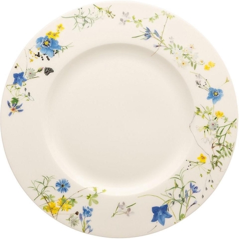 ROSENTHAL - Brillance Fleurs des Alpes - Ontbijtbord 23cm met rand