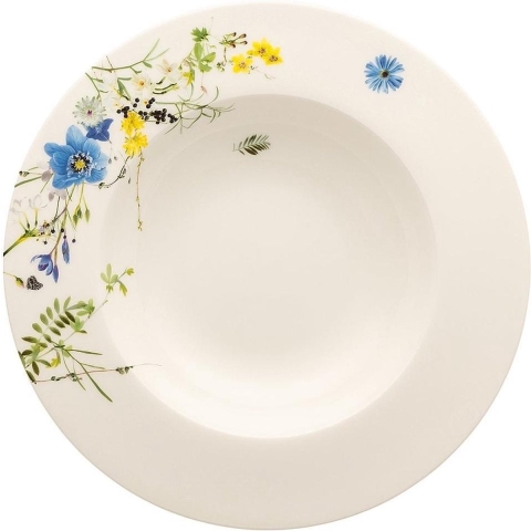ROSENTHAL - Brillance Fleurs des Alpes - Diep Bord 23cm met rand