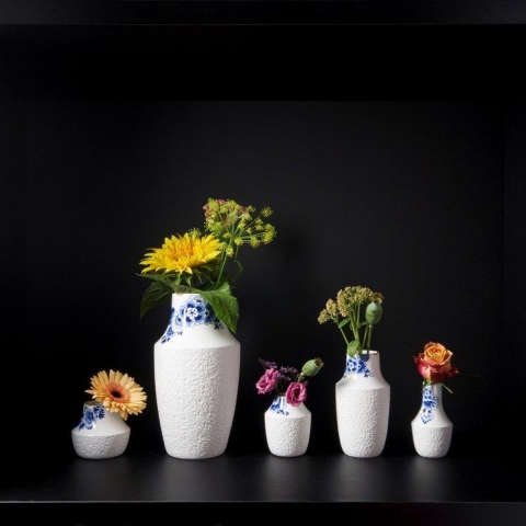 HEINEN - Blauw Bloesem - Vaas Nr.4 19cm