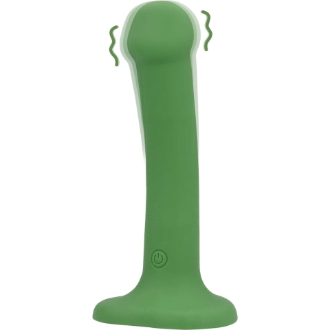 Loveline Vibrerende Dildo met Eikel en Zuignap - Small