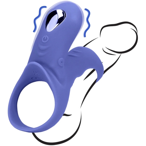 Loveline Vibrerende cockring met clitorisstimulatie