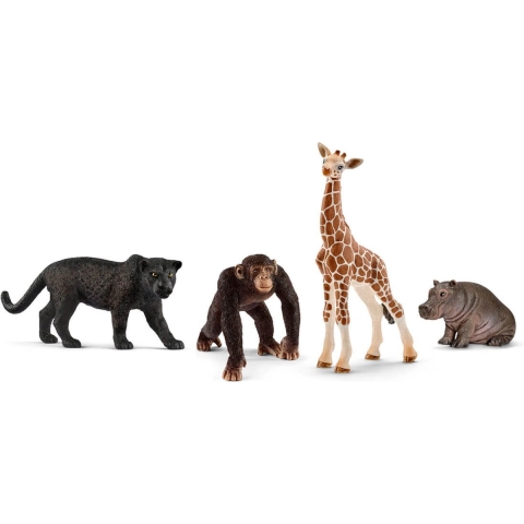 Schleich Wild Life Dieren 4 Stuks