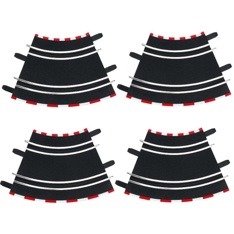 Carrera Bochten voor Racebaan 1/45 4 Stuks
