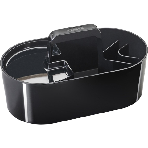 HAN HA-1200-13 Toolbox Loft Mobiele Organiser Zwart 4 Vakken Met Uitneembaar Plateau Zwart