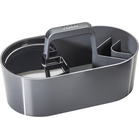 HAN HA-1200-19 Toolbox Loft Mobiele Organiser Graniet Grijs 4 Vakken Met Uitneembaar