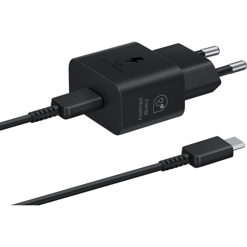 Samsung 25w Power Adapter Met Usb-c-naar-usb-c-kabel Zwart Thuislader