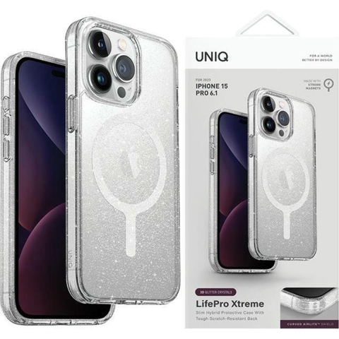 Uniq Lifepro Xtreme Magsafe-hoesje Voor Apple Iphone 15 Pro Max Tinsel