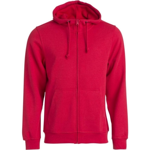 Clique 021034 Basic Hoody Full zip - Rood - L