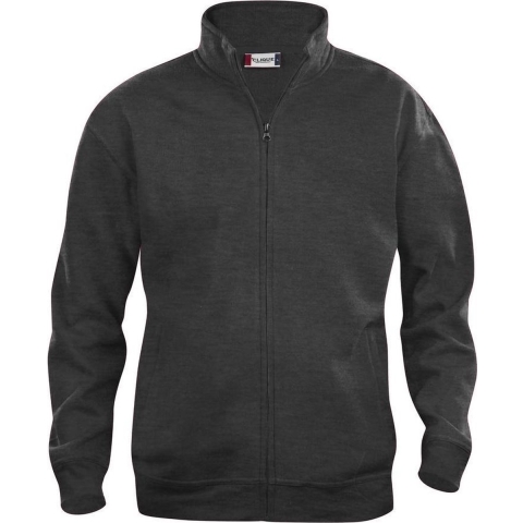 Clique 021038 Basic Cardigan - Antraciet Melange - XXL