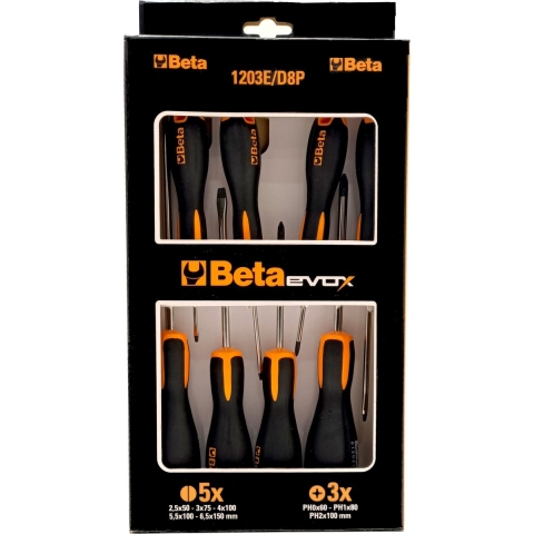 Beta 1203E/D8P Set van Evox schroevendraaiers - 012031018 012031018