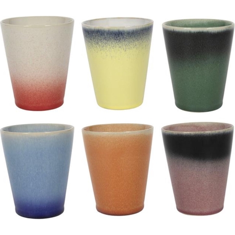 Studio Tavola Koffiekopjes - Koffiebekers - Fire - 310 ml - 6 stuks