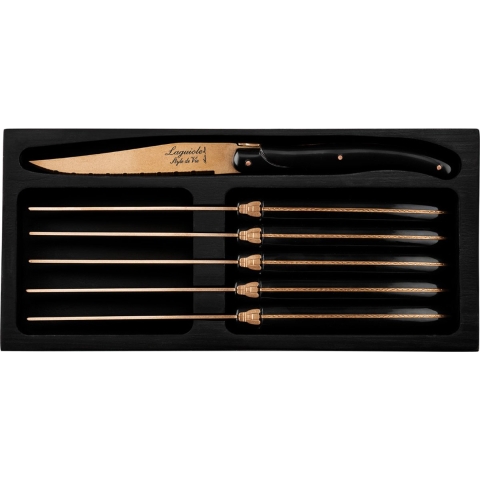 Laguiole Style de Vie Steakmessen Prestige Line Koper - 6 stuks