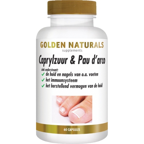 Golden Naturals Caprylzuur & Pau D'Arco Formule Capsules