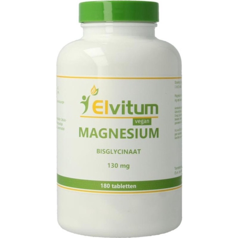 Elvitum Magnesium Bisglycinaat 130mg Tabletten