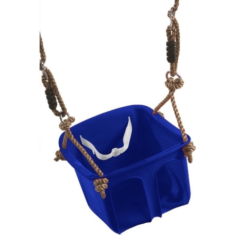 Baby/dreumes/peuter schommel blauw 32 cm max 36 mnd -