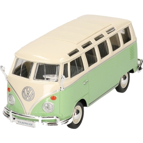 Modelauto Volkswagen T1 Samba groen 1:24 -