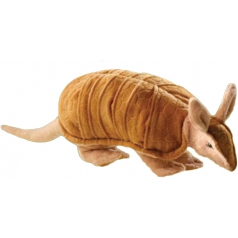 Semo Knuffeldier Gordeldier Armadillo - pluche dieren knuffel - 28 cm - bruin -