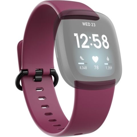 Hama Polsband Voor Fitbit Versa3/Sense Polsband Universeel Bordeaux