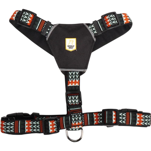 WOOLLY WOLF Hondentuig Explorer, woodland, Maat: L