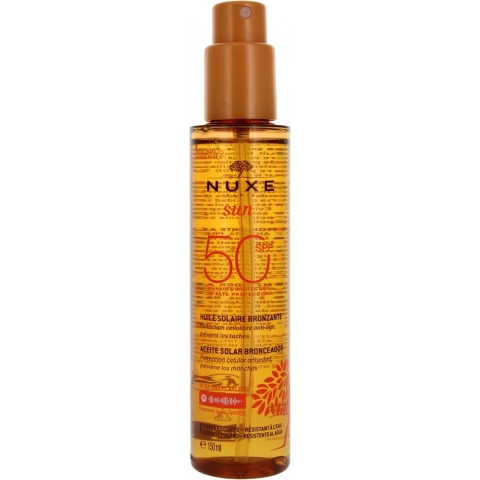 Nuxe Sun Tanning Sun Oil Face and Body SPF50 | 150 ml