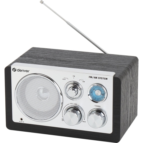 Denver TR-63B Radio AM, FM AUX Zwart