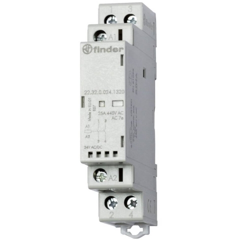 Finder 22.32.0.230.1320 Contactor 2x NO 230 V/DC, 230 V/AC 25 A 1 stuk(s)