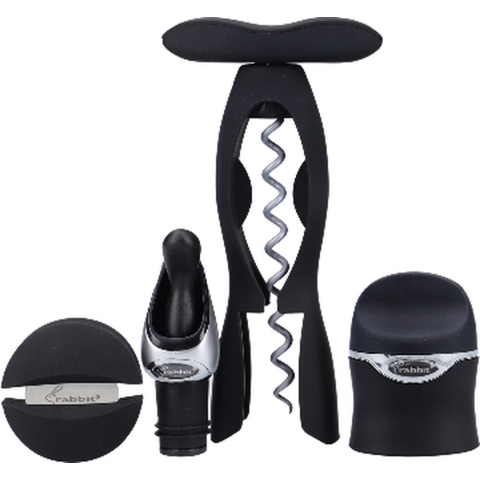 Rabbit - Wijn Set, 4 Delig - Rabbit