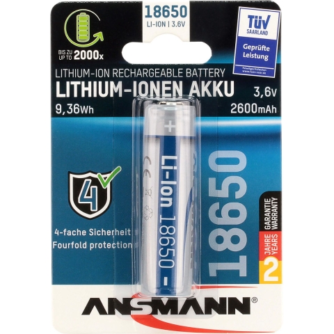 Ansmann Batt 18650 3.7v 2600ma