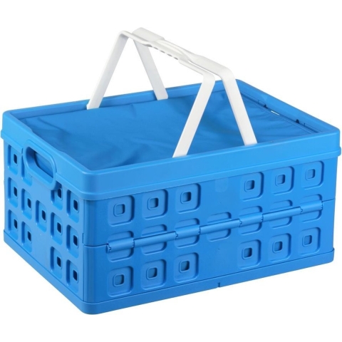 Sunware Square Vouwkrat + Koeltas 32L 49x36x24.5 cm Blauw