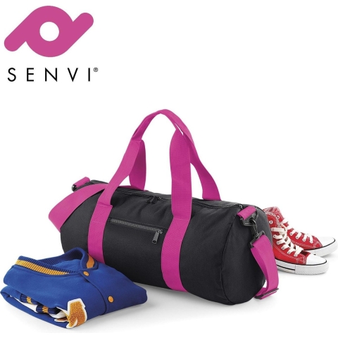 Atlantis BG140 Original Barrel Bag - Black/Fuchsia - 50 x 25 x 25 cm