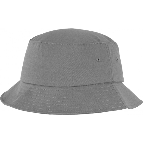 Flexfit FX5003 Flexfit Cotton Twill Bucket Hat - Grey - One Size