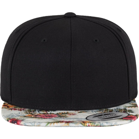 Flexfit FX6089F Floral Snapback - Black/Mint (Floral) - One Size