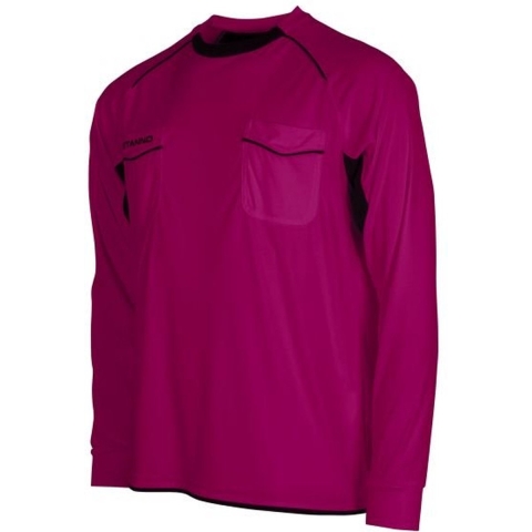 Stanno 429003 Bergamo Referee Shirt l.m. - Fuchsia-Black - XS