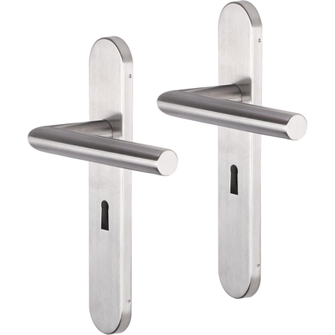 Impresso Harrow RVS geborsteld op Ovaal schild