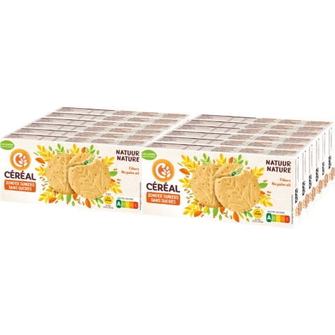 12x Céréal Zandkoekjes Natuur Suikervrij 132 gr