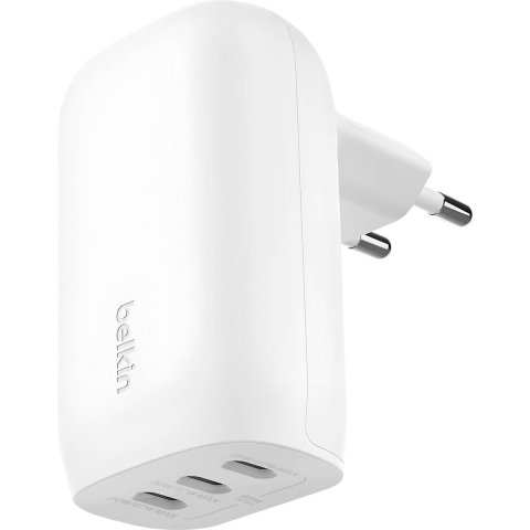 Belkin Belkin 3-port Usb-c Wall Charger With Pps 67 Watt Inclusief Thuislader