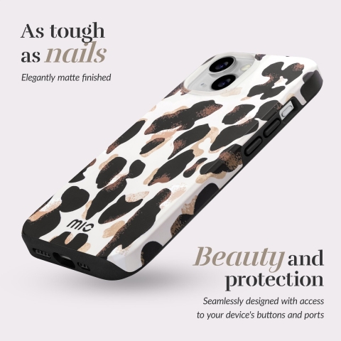 MIO By Mobilize Magsafe Compatible Telefoonhoesje Voor Apple Iphone 16 Pro Leopard