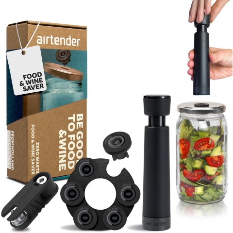 Een Ideale Giftset Voor De Thuis Inmaaker. Set Bestaat Uit 1 Vacuümpomp, 6
