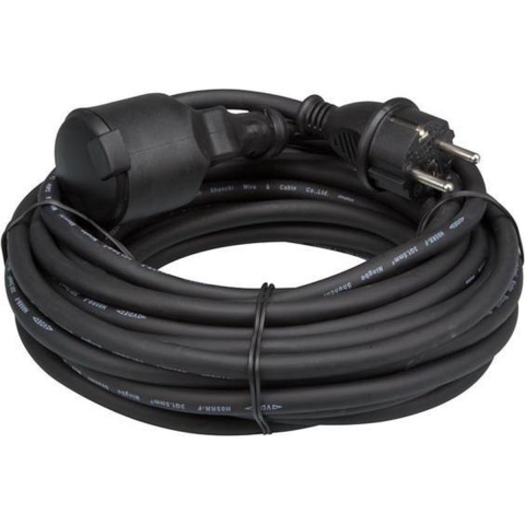 Rubber verlengkabel 10 m 3g1.5 penaarde - Velleman