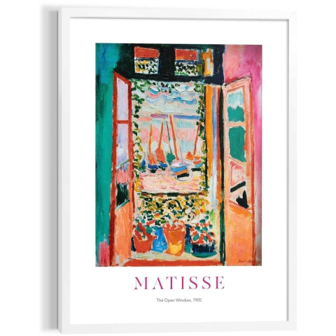 Reinders - Matisse The Open Window - Schilderij 70x50cm Wit