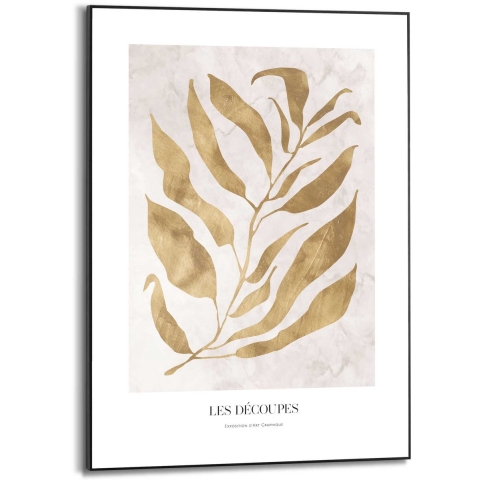 Reinders - Golden Branch - Schilderij 70x50cm Zwart