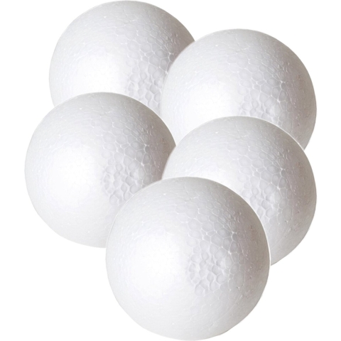 Piepschuim hobby vormen DIY ballen - 50x - styropor bollen - 6 cm -