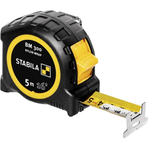 Stabila BM 300cm+inch 19576 Rolmaat 5 m ABS-PC