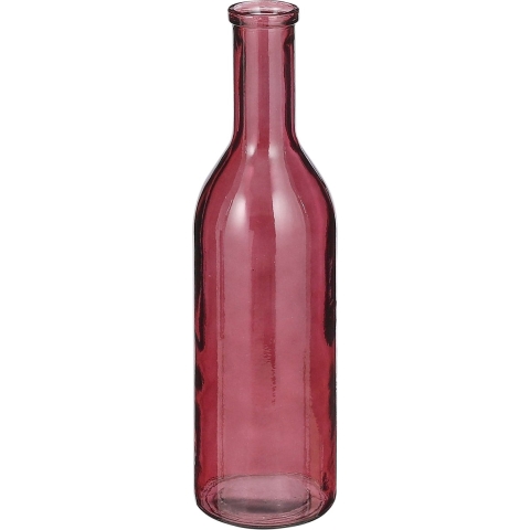 Mica Decorations Rioja Glazen Fles - H50 x Ø15 cm - Bordeaux