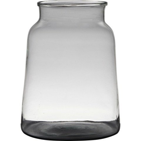 Hakbijl Glass Boemenvaas - Transparante|grijs - glas - 30 x 23 cm