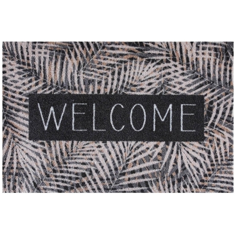 MD Entree - Deurmat - Schoonloopmat - Ambiance - Leaves - Beige - 50 x